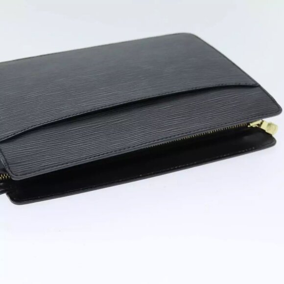 LOUIS VUITTON Epi Pochette Homme Clutch Bag Black - Picture 5 of 16